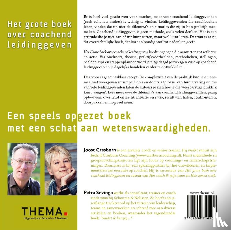 Crasborn, Joost, Sevinga, Petra - Het grote boek over coachend leidinggeven