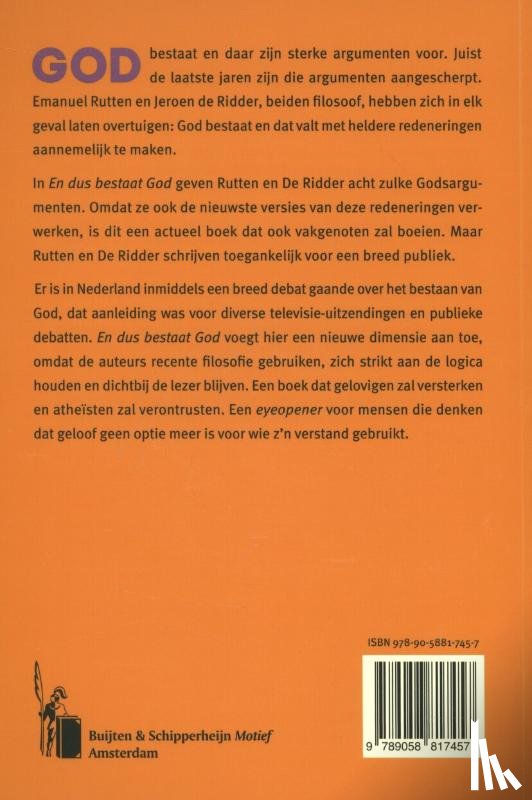 Rutten, Emanuel, Ridder, Jeroen de - En dus bestaat God