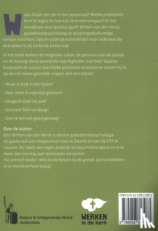 Horst, Willem van der - Handboek voor pastors