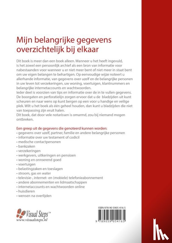 Studio Visual Steps - Mijn belangrijke gegevens overzichtelijk bij elkaar