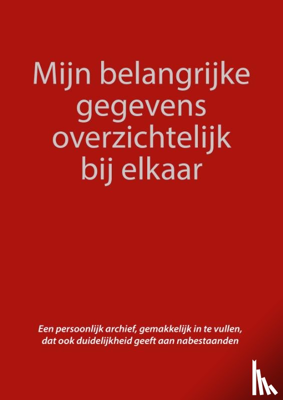 Studio Visual Steps - Mijn belangrijke gegevens overzichtelijk bij elkaar