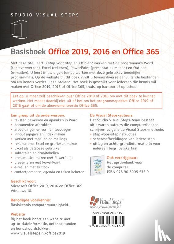 Studio Visual Steps - Basisboek Office 2019, 2016 en Office 365