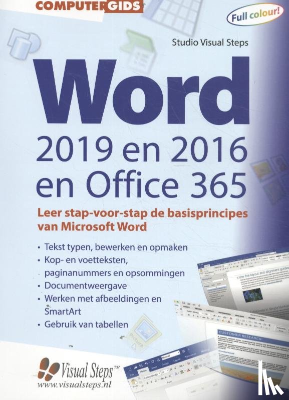 Visual Steps, Studio - Computergids Word 2019, 2016 en Office 365