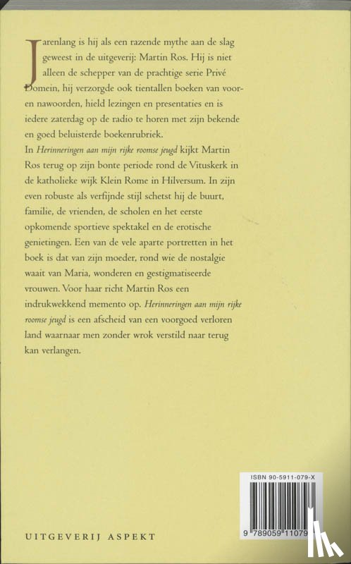 Ros, Martin - Herinneringen aan mijn Rijke Roomse Jeugd