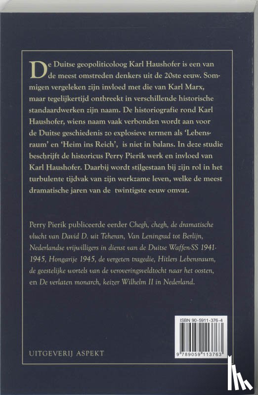 Pierik, Perry - Karl Haushofer en het Nationaal-Socialisme