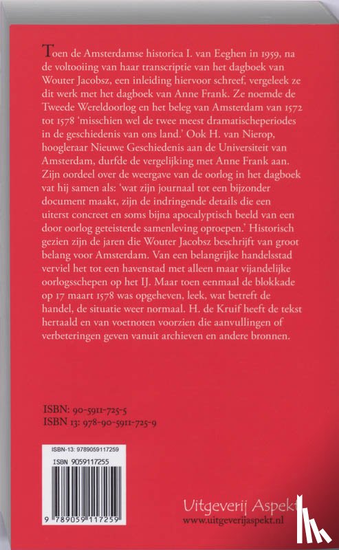Kruif, H. de - Dagboek van broeder Wouter Jacobsz 1572-1579