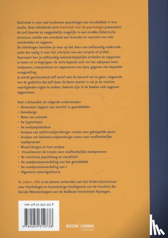 Ellis, Jules L. - Deel 2 toetsen voor twee gemiddelden en toetsingstheorie