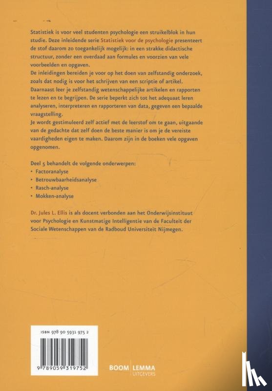 Ellis, Jules L. - factor- en itemanalyse