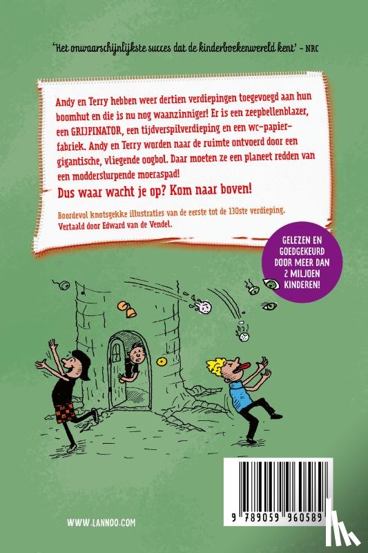 Griffiths, Andy, Denton, Terry - De waanzinnige boomhut van 130 verdiepingen - paperback