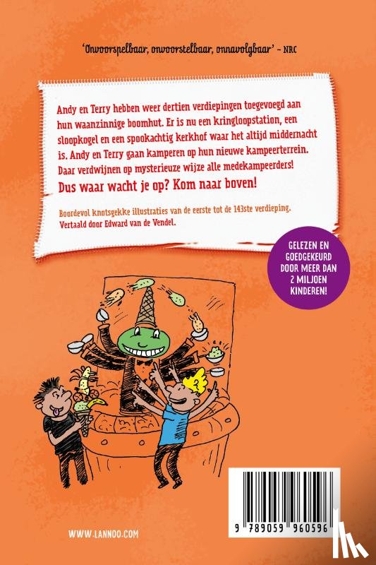Griffiths, Andy, Denton, Terry - De waanzinnige boomhut van 143 verdiepingen - paperback