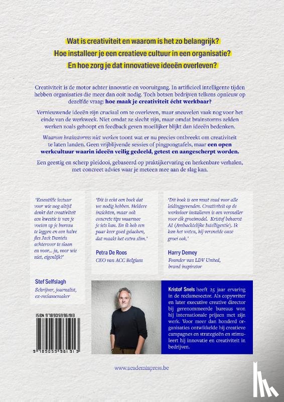 Snels, Kristof - Waarom brainstorms niet werken