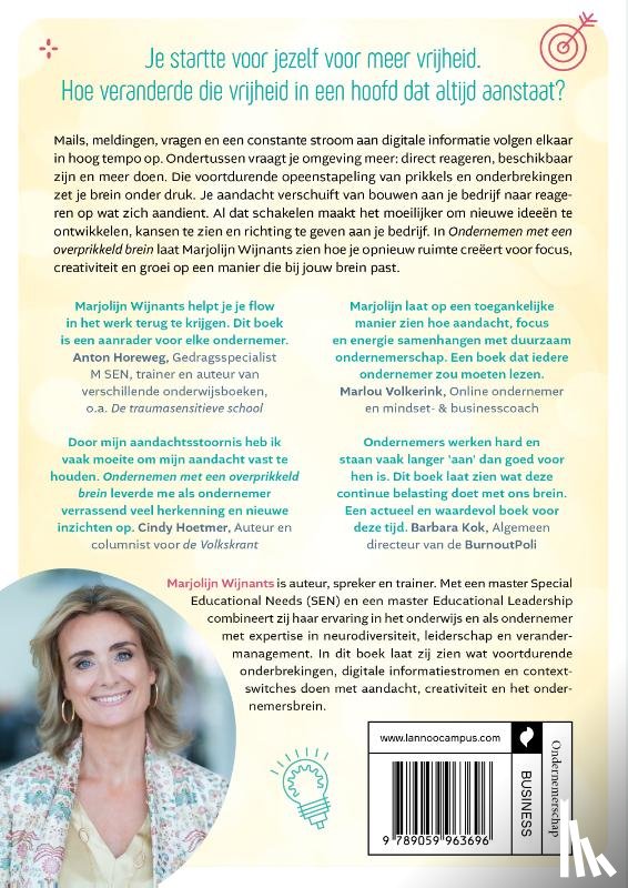 Wijnants, Marjolijn - Ondernemen met een overprikkeld brein