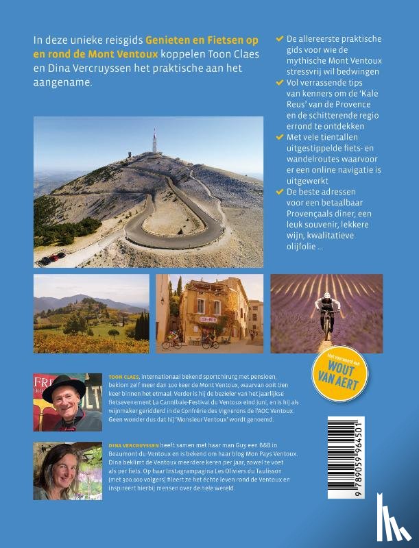 Claes, Toon, Vercruyssen, Dina - Genieten en fietsen op en rond de Mont Ventoux