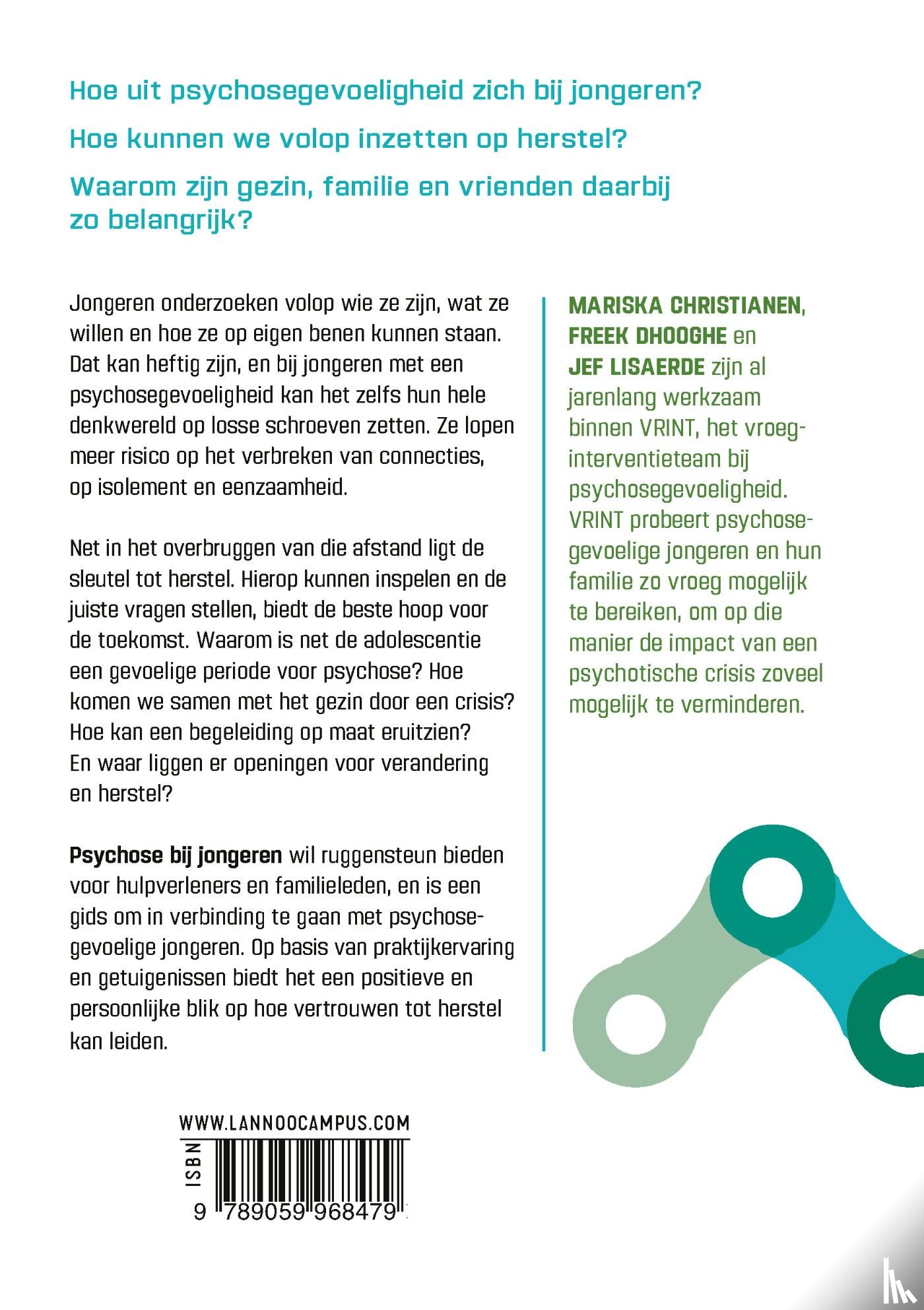Lisaerde, Jef, Christianen, Mariska, Dhooghe, Freek - Psychose bij jongeren