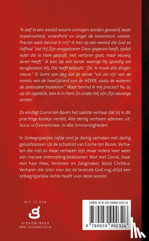 Boom, Corrie ten - Onbegrijpelijke liefde