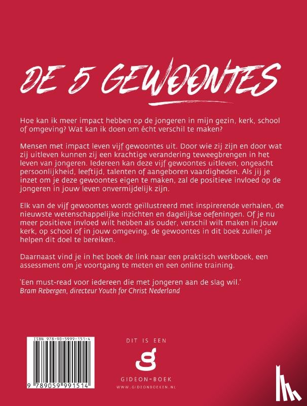 Pellegrom, Jonathan - De vijf gewoontes