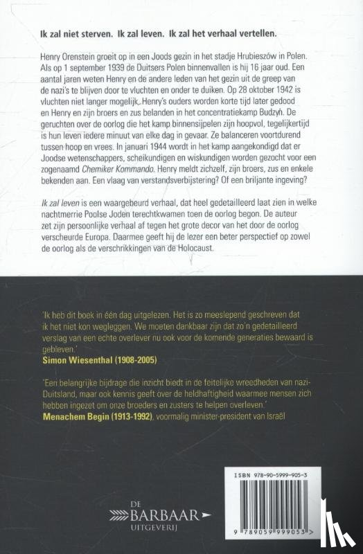 Orenstein, Henry - Ik zal leven