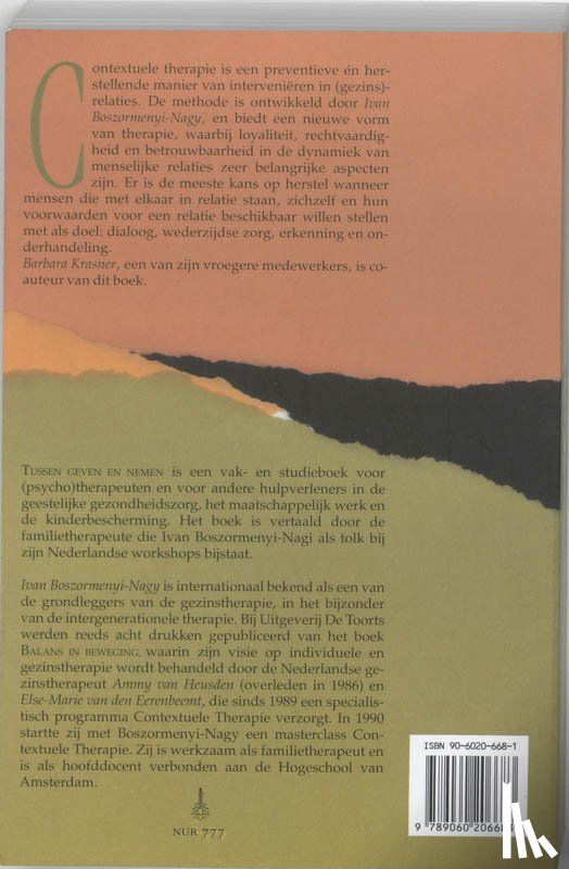 Boszormenyi-Nagy, I., Krasner, B.R. - Tussen geven en nemen