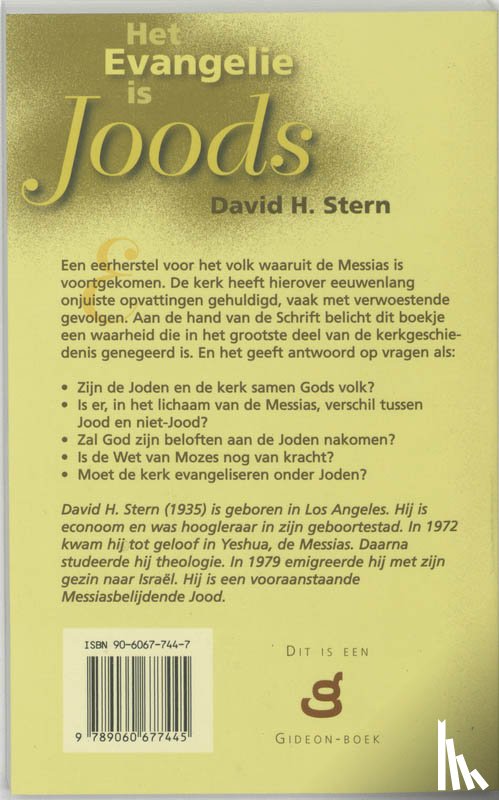 Stern, D.H. - Het evangelie is joods... een eerherstel