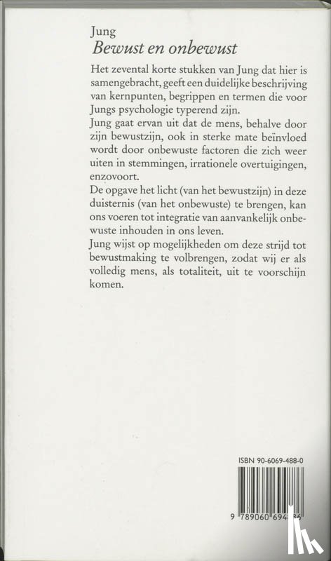 Jung, C.G., Vries-Ek, Pety de - Bewust en onbewust