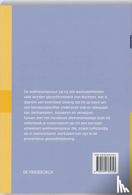 Snellenberg, Willem - Oefenboek Wellnessmassage