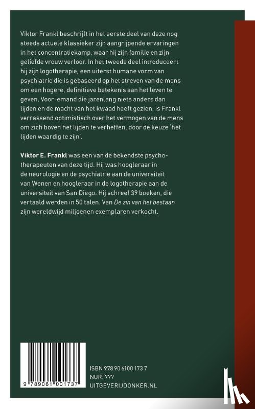 Frankl, V.E. - De zin van het bestaan