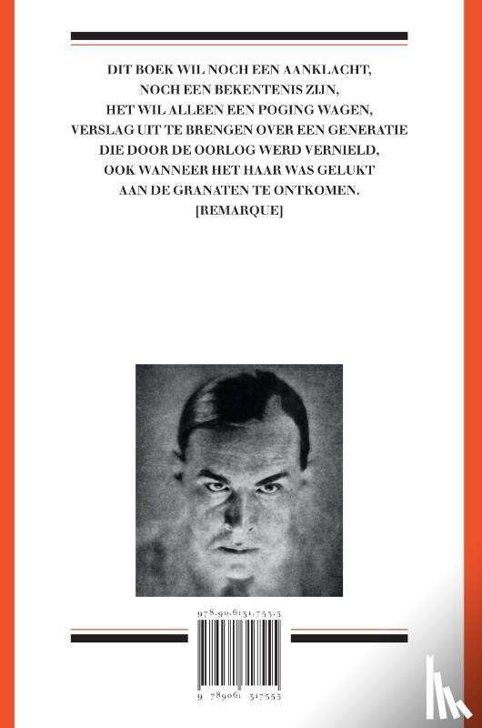 Remarque, Erich Maria - Van het westelijk front geen nieuws