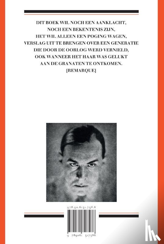Remarque, Erich Maria - Van het westelijk front geen nieuws