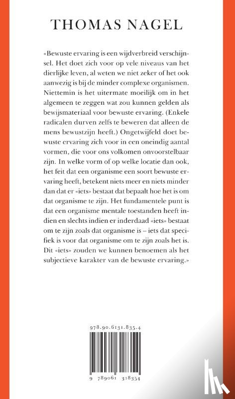 Nagel, Thomas - Hoe is het om een vleermuis te zijn?