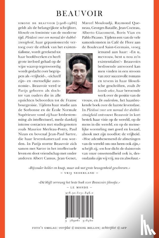 Beauvoir, Simone de - Pleidooi voor een moraal der dubbelzinnigheid