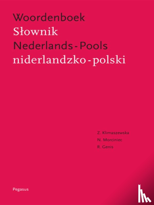 Klimaszewska, Zofia, Morciniec, Norbert, Genis, René - Nederlands-Pools woordenboek