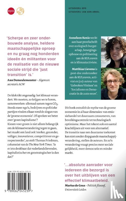 Kenis, Anneleen, Lievens, Matthias - De mythe van de groene economie