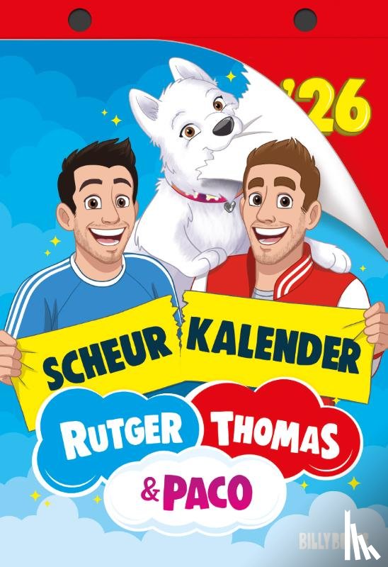 Vink, Rutger, Grinsven, Thomas van - De scheurkalender van Rutger, Thomas & Paco 2026