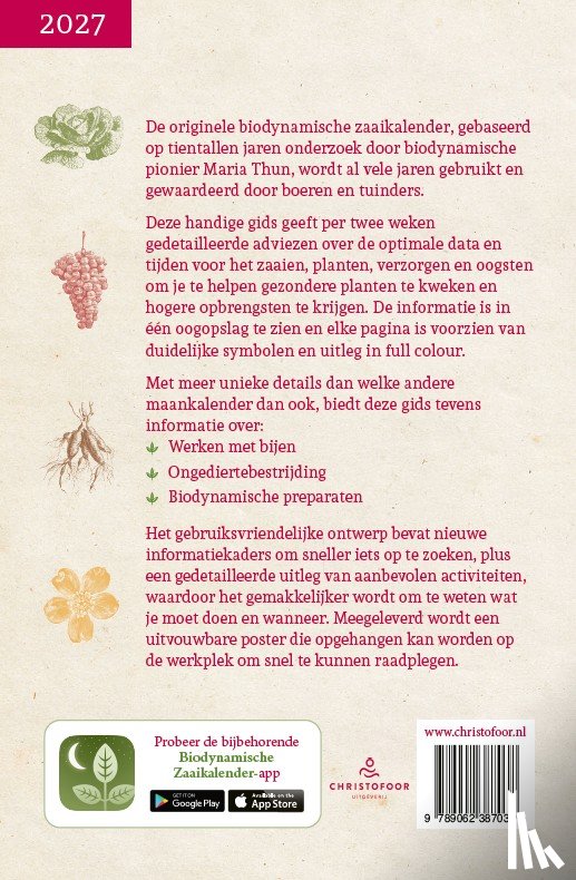 Thun, Maria - Maria Thun Zaaikalender 2027