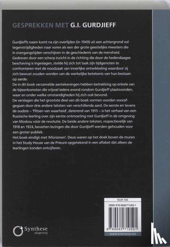 Gurdjieff, G.I. - Gesprekken met Gurdjieff