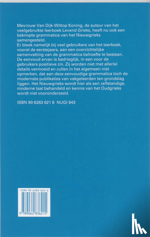 Dijk-Wittop Koning, A.M. van - Levend Grieks