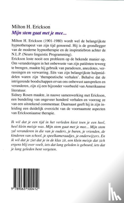 Erickson, M.H. - Mijn stem gaat met je mee ...