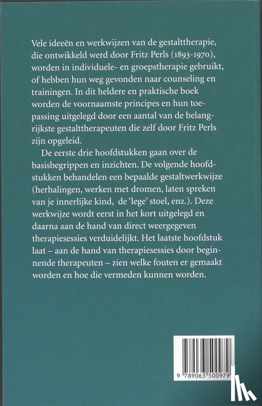 Hatcher, C., Himelstein, Ph. - Handboek gestalttherapie