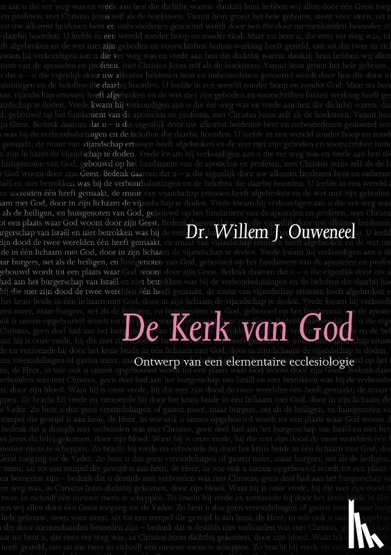 Ouweneel, W.J. - Ontwerp van elementaire ecclesiologie