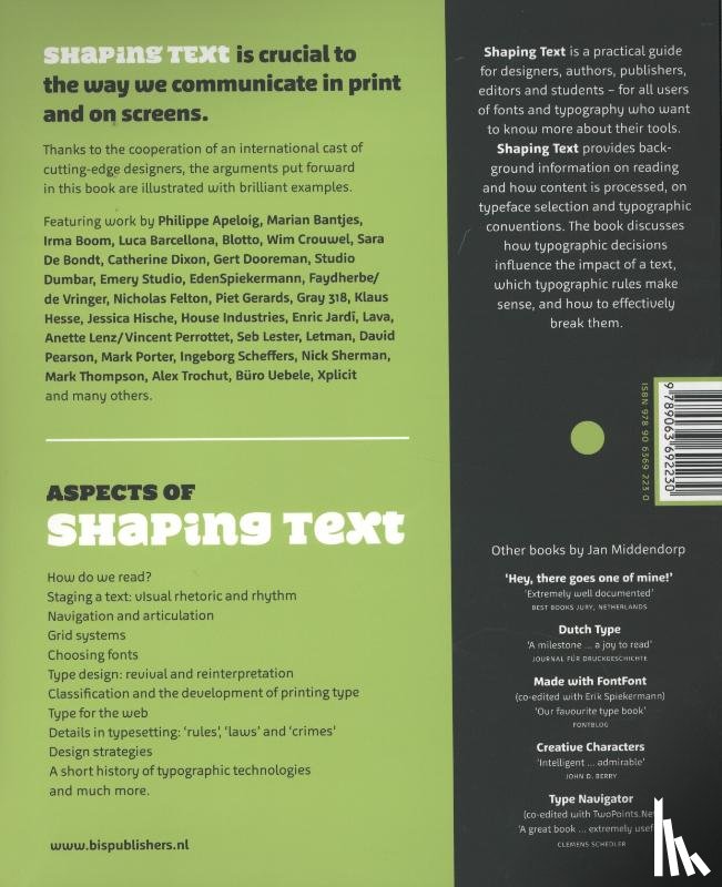 Middendorp, Jan - Shaping Text