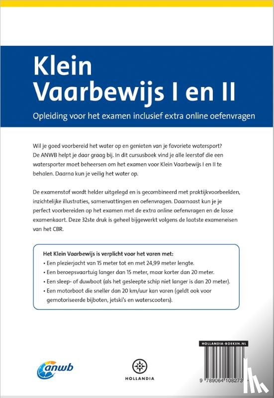 Piena, Eelco - ANWB Cursusboek Klein Vaarbewijs I en II