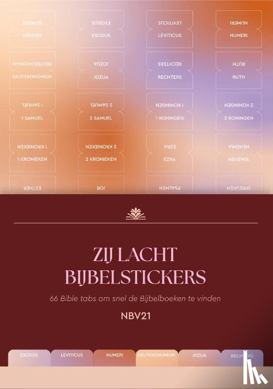 Lacht, Zij - Zij Lacht bijbelstickers NBV21