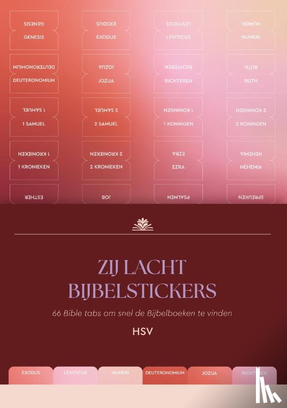 Lacht, Zij - Zij Lacht bijbelstickers HSV