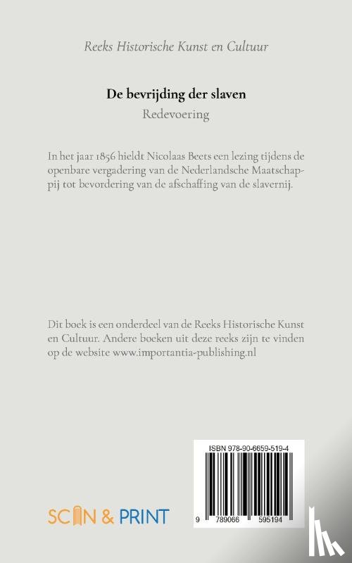 Beets, Nicolaas - De bevrijding der slaven
