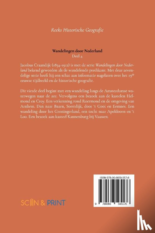 Craandijk, Jacobus - Wandelingen door Nederland 4