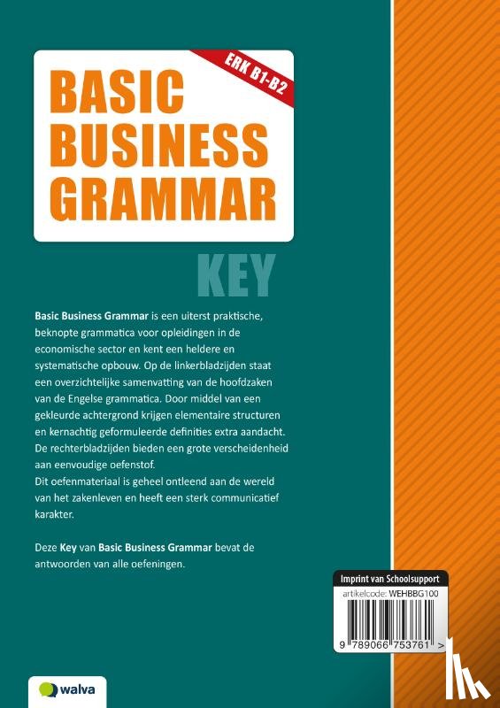 Voort, Piet van der - Basic Business Grammar, key
