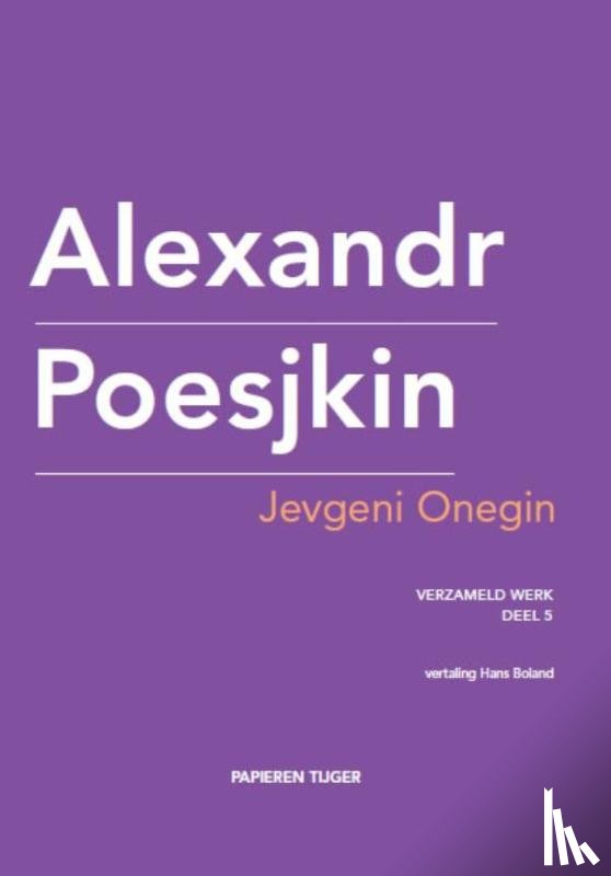 Poesjkin, Alexandr - Jevgeni Onegin