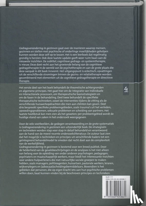 Lange, A. - Gedragsverandering in gezinnen