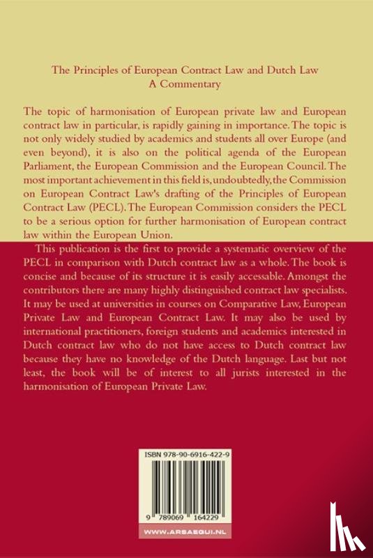  - Principles of European contract law and Dutch law
