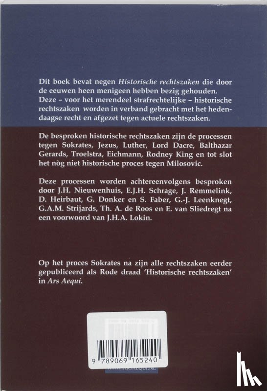  - Historische rechtszaken
